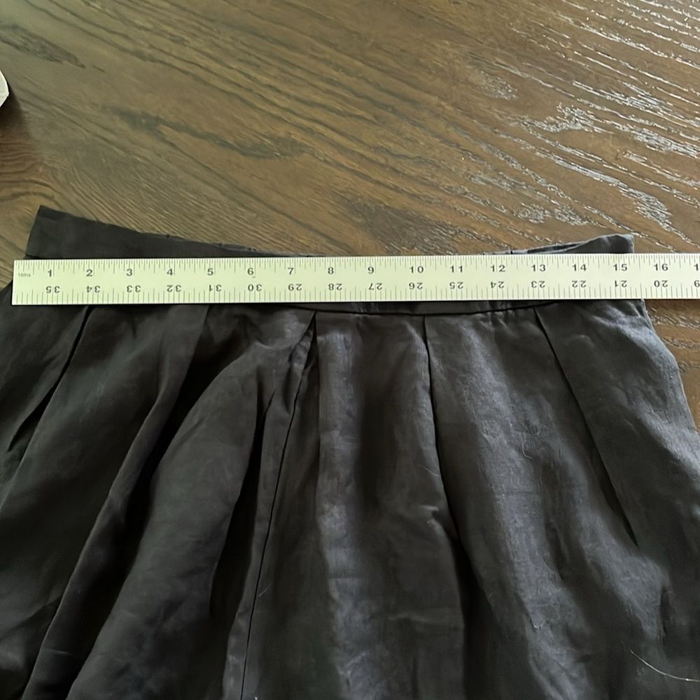 Anthropologie Black Cropped Wide-Leg Culotte Pants Size M - Picture 13 of 13